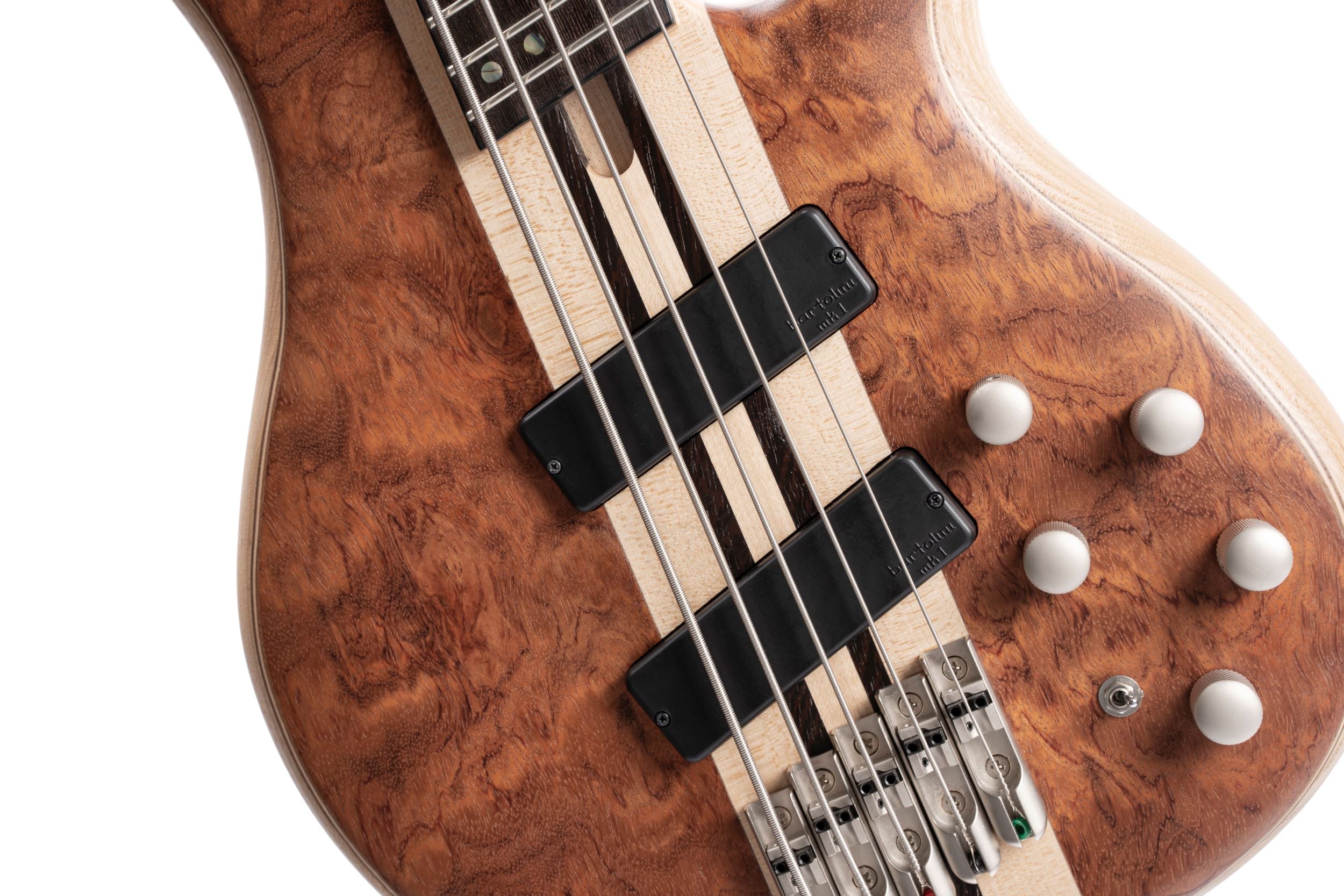 Cort A5BEYONDOPBN Artisan Series A5 Beyond 5 String Bass Guitar. Open Pore Bubinga Natural