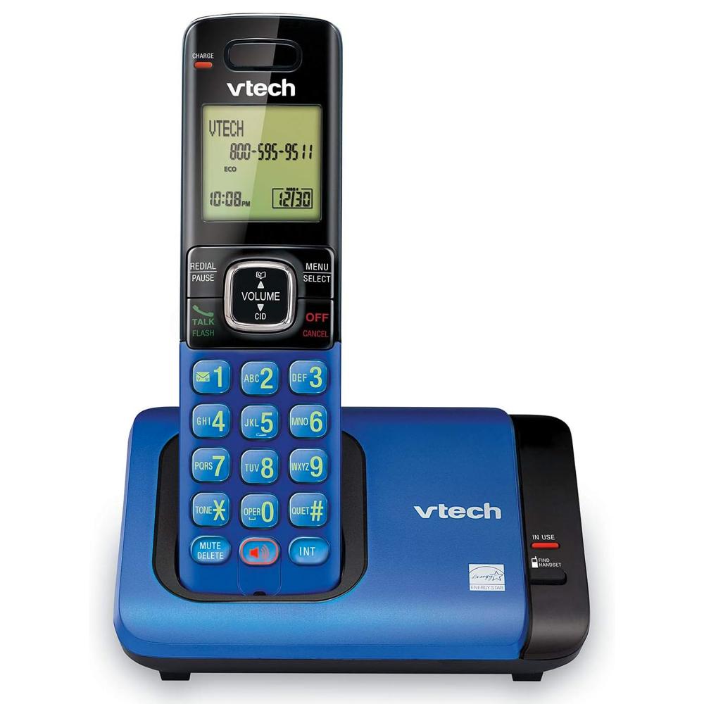 Vtech VTech DECT 6.0 Phone with Caller ID/Call Waiting, 1 Cordless Handset (CS6719-15) - Blue