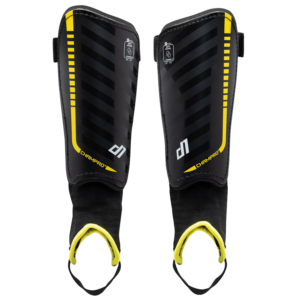 D1 Soccer Shin Guards - Yellow, Small