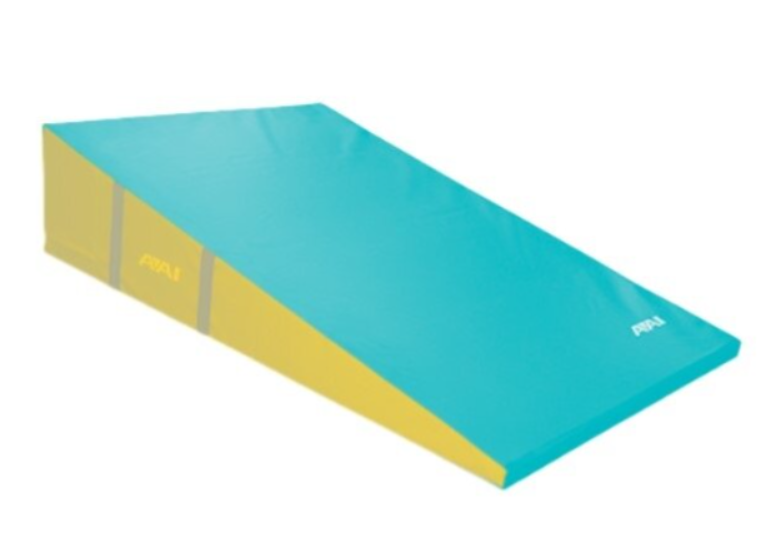 AAI Firm Foam Non-Folding Incline - 36′ x 72″ x 16″ (91 x 182 x 40cm) - Marine/Yellow