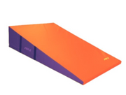 AAI Standard Foam Non-Folding Incline - 24" x 48" x 14" (61 x 122 x 36cm) - Orange/Purple