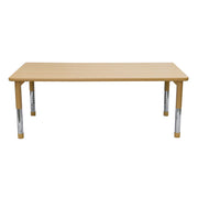 AS WE GROW Maple Tan Rectangular Adjustable Table - 30" x 60"