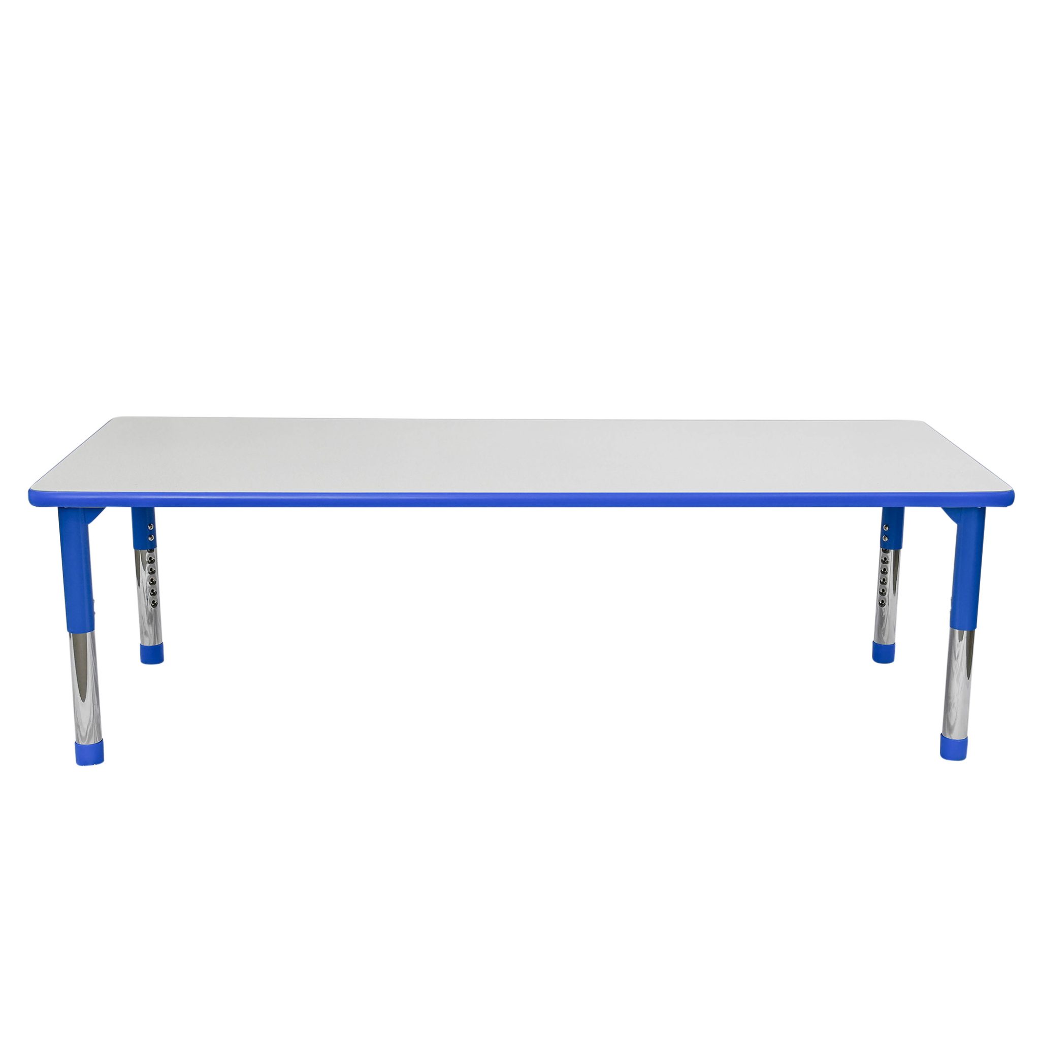 AS WE GROW Gray Blue Rectangular Adjustable Table - 30" x 72"