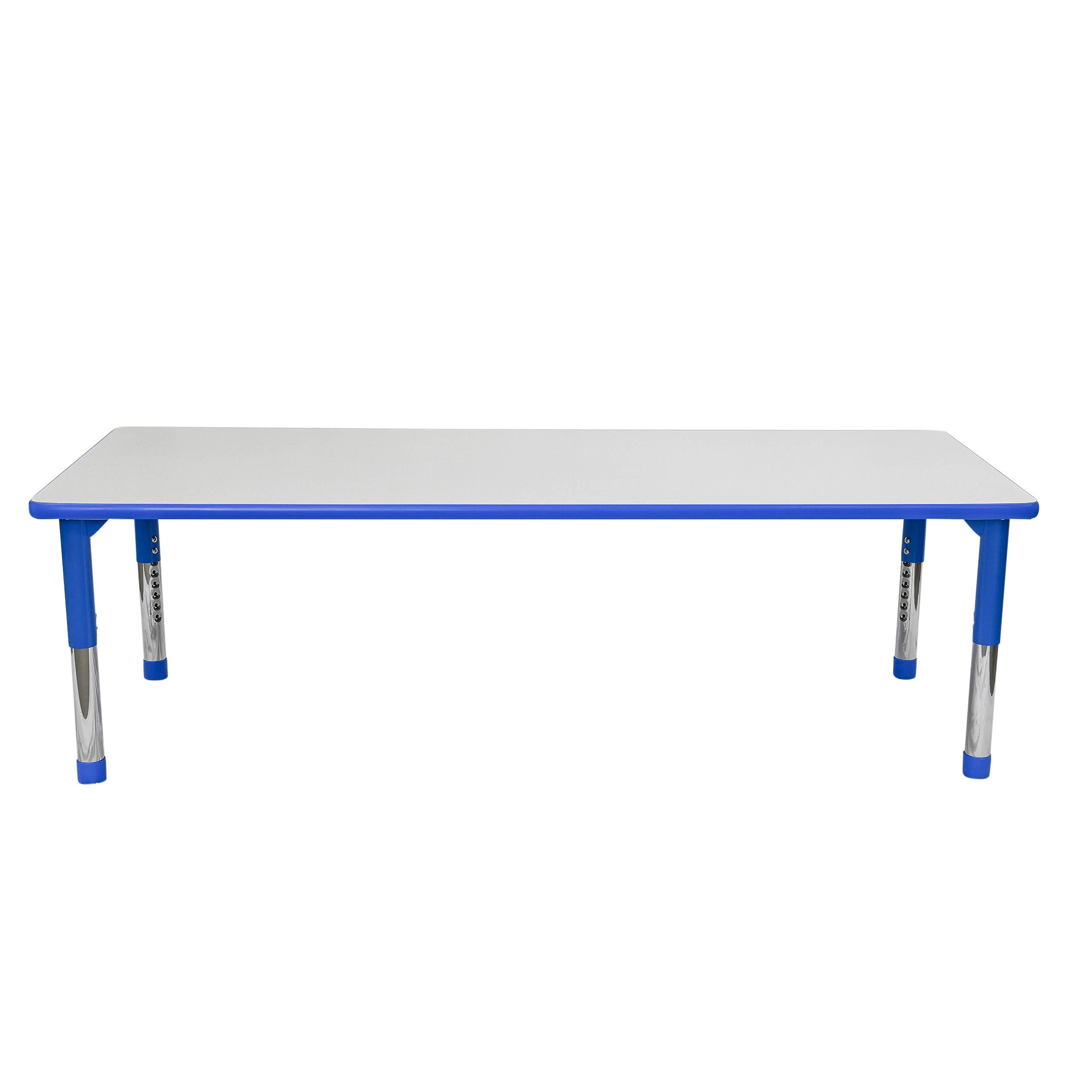 AS WE GROW Gray Blue Rectangular Adjustable Table - 30" x 72"