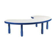 BASELINE Teacher/Kidney Table - Royal Blue with 16" Legs