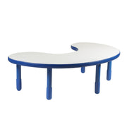 BASELINE Teacher/Kidney Table - Royal Blue with 18" Legs
