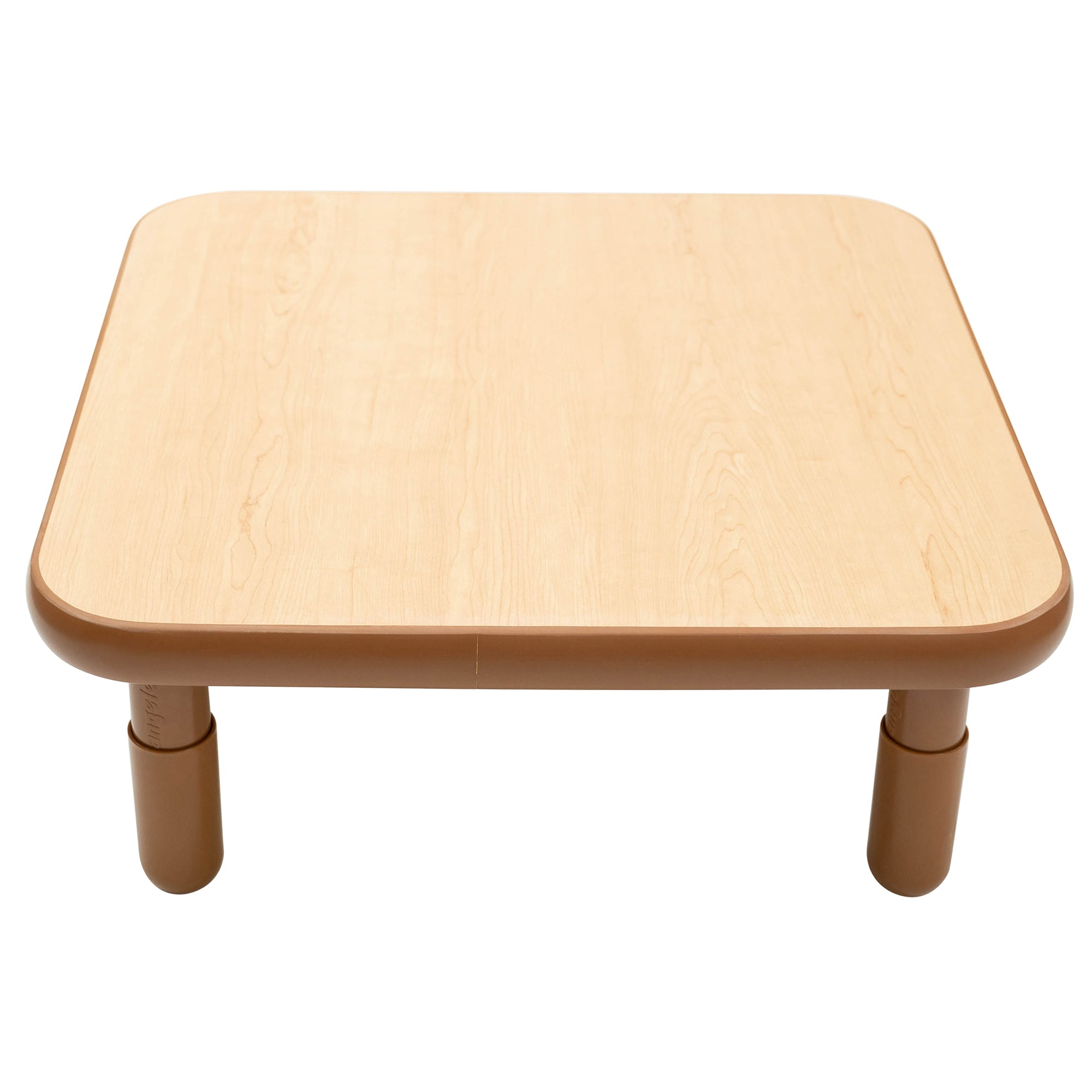 BASELINE Toddler 30" Square Table & Chair Set - Natural Wood