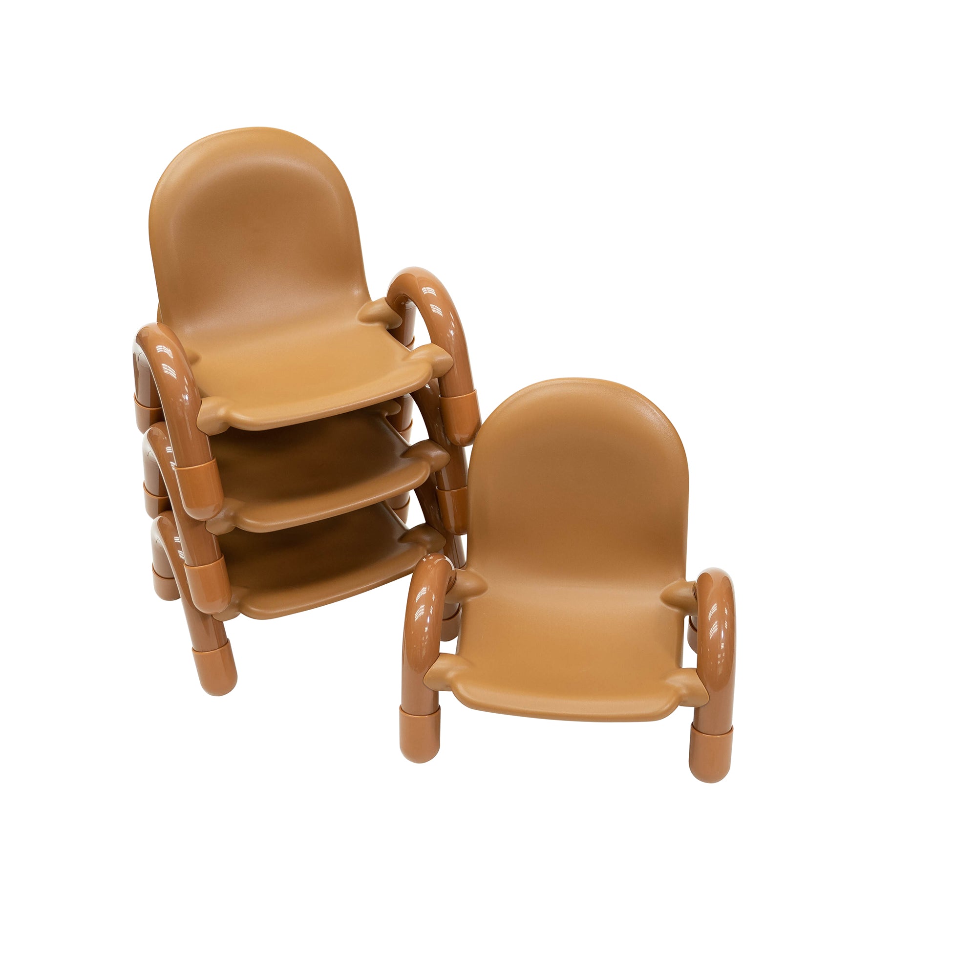 BASELINE Toddler 30" Square Table & Chair Set - Natural Wood
