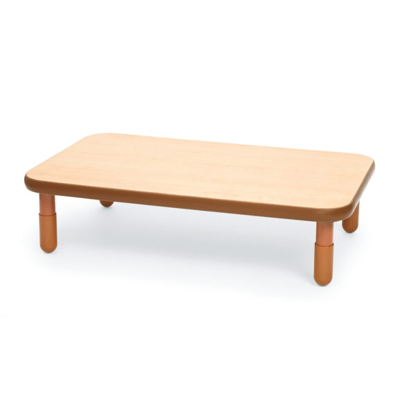 BASELINE 48" x 30" Rectangular Table - Natural Wood with 12" Legs