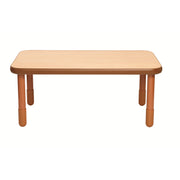 BASELINE 48" x 30" Rectangular Table - Natural Wood with 20" Legs
