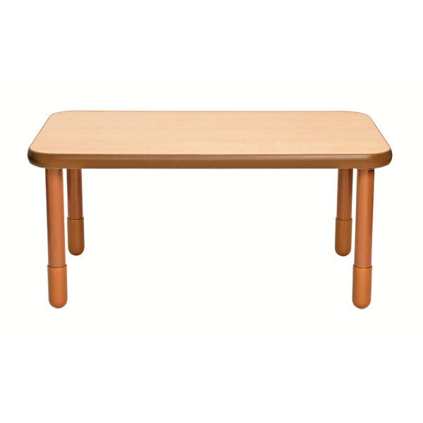 BASELINE 48" x 30" Rectangular Table - Natural Wood with 22" Legs