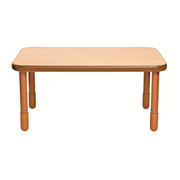 BASELINE 48" x 30" Rectangular Table - Natural Wood with 22" Legs