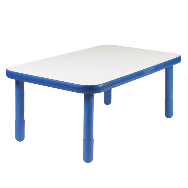 BASELINE 48" x 30" Rectangular Table - Royal Blue with 20" Legs