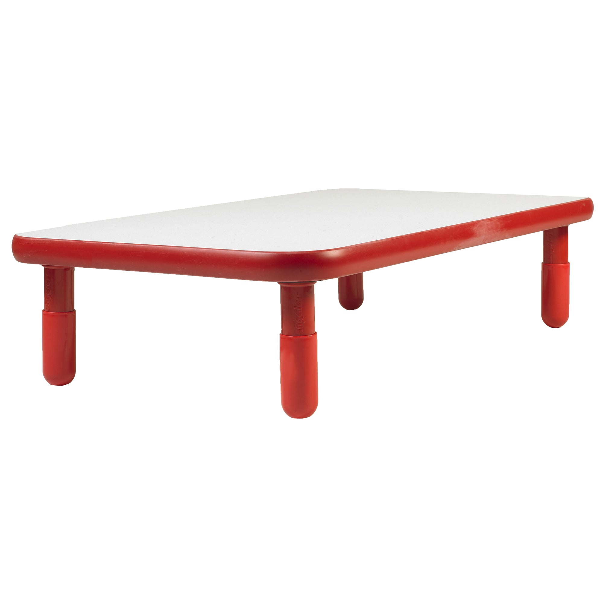 BASELINE 48" x 30" Rectangular Table - Candy Apple Red with 12" Legs