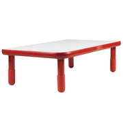 BASELINE 48" x 30" Rectangular Table - Candy Apple Red with 14" Legs