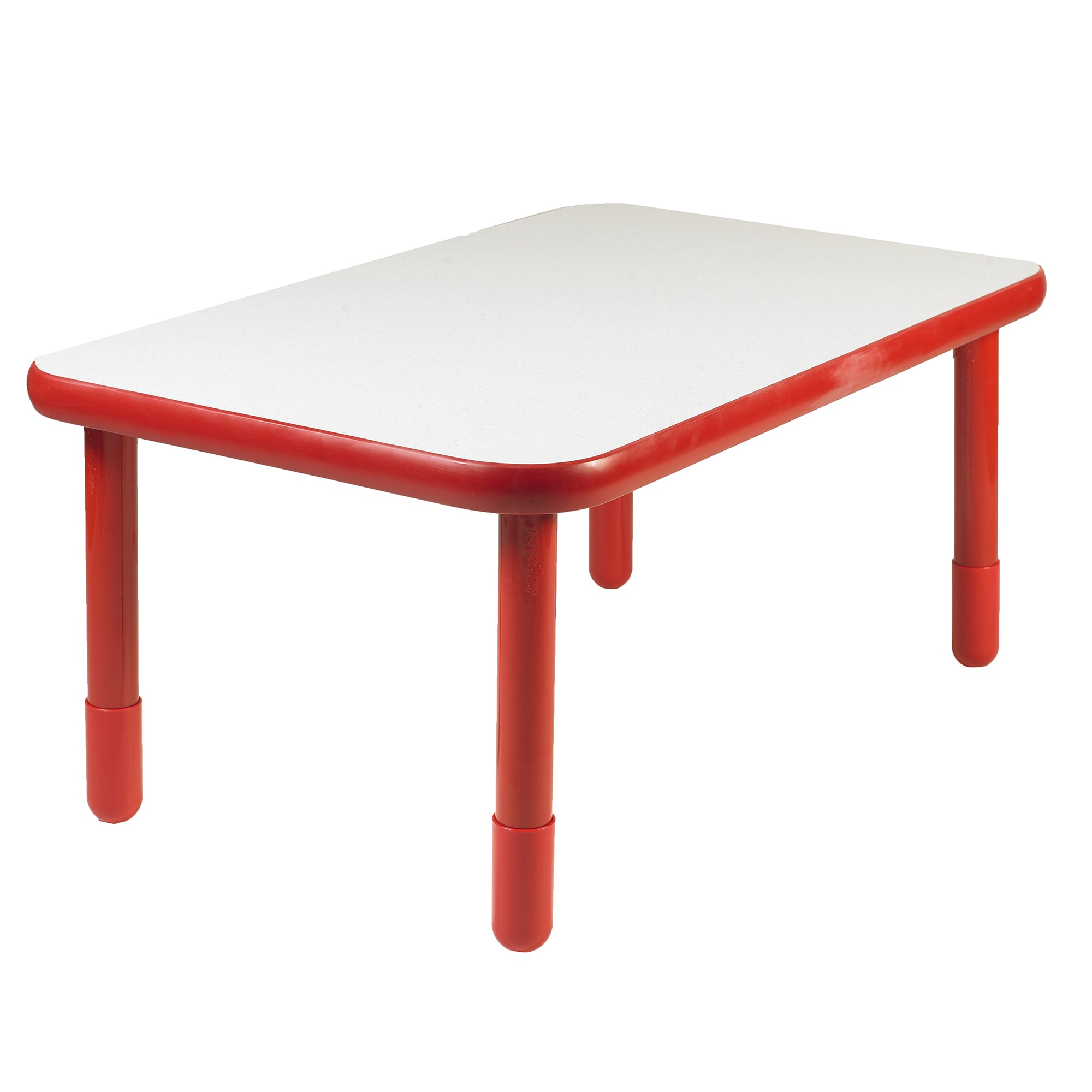 BASELINE 72" x 30" Rectangular Table - Candy Apple Red with 22" Legs