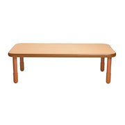 BASELINE 60" x 30" Rectangular Table - Natural Wood with 18" Legs