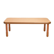 BASELINE 60" x 30" Rectangular Table - Natural Wood with 20" Legs