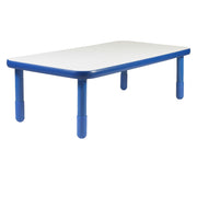 BASELINE 60" x 30" Rectangular Table - Royal Blue with 18" Legs