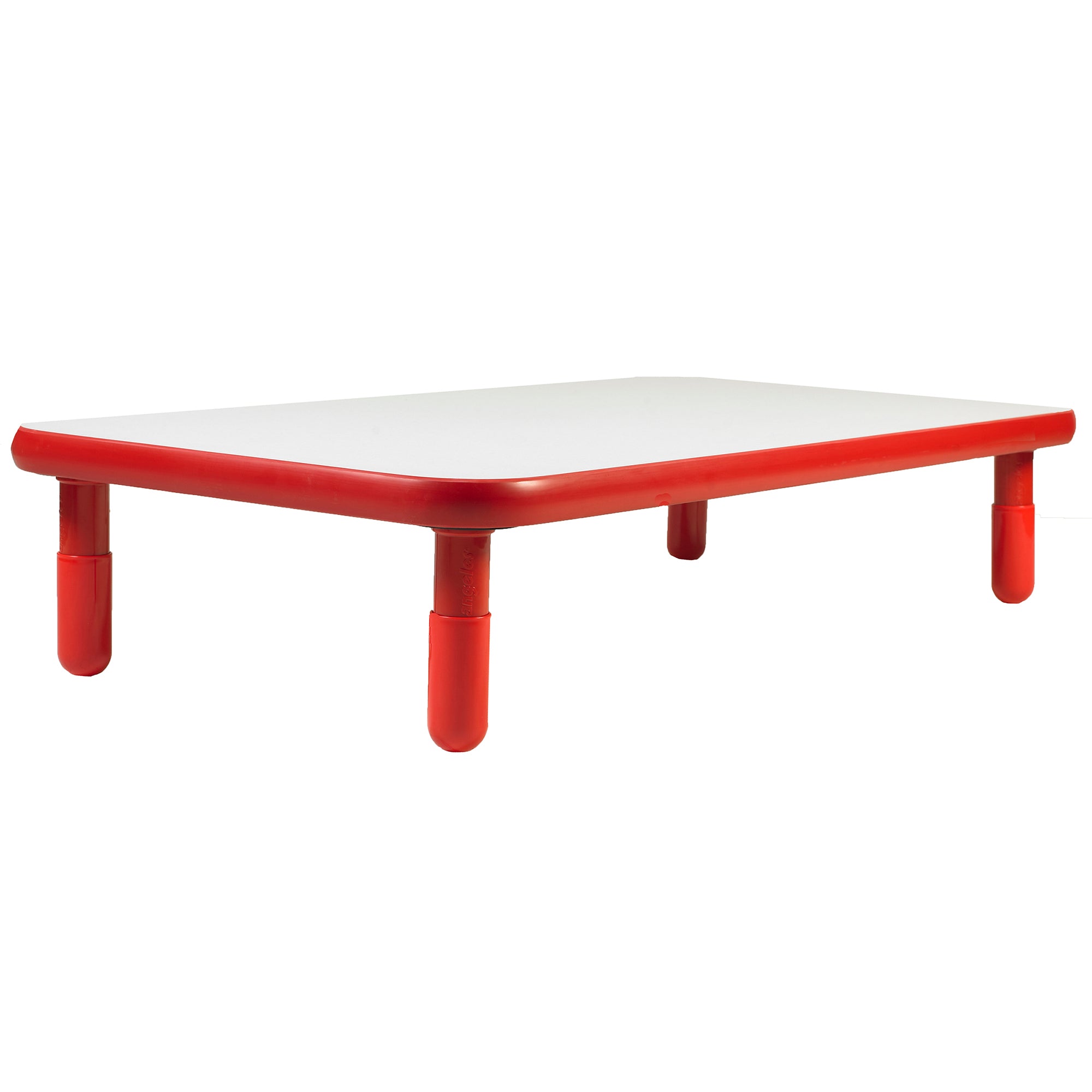 BASELINE 60" x 30" Rectangular Table - Candy Apple Red with 12" Legs