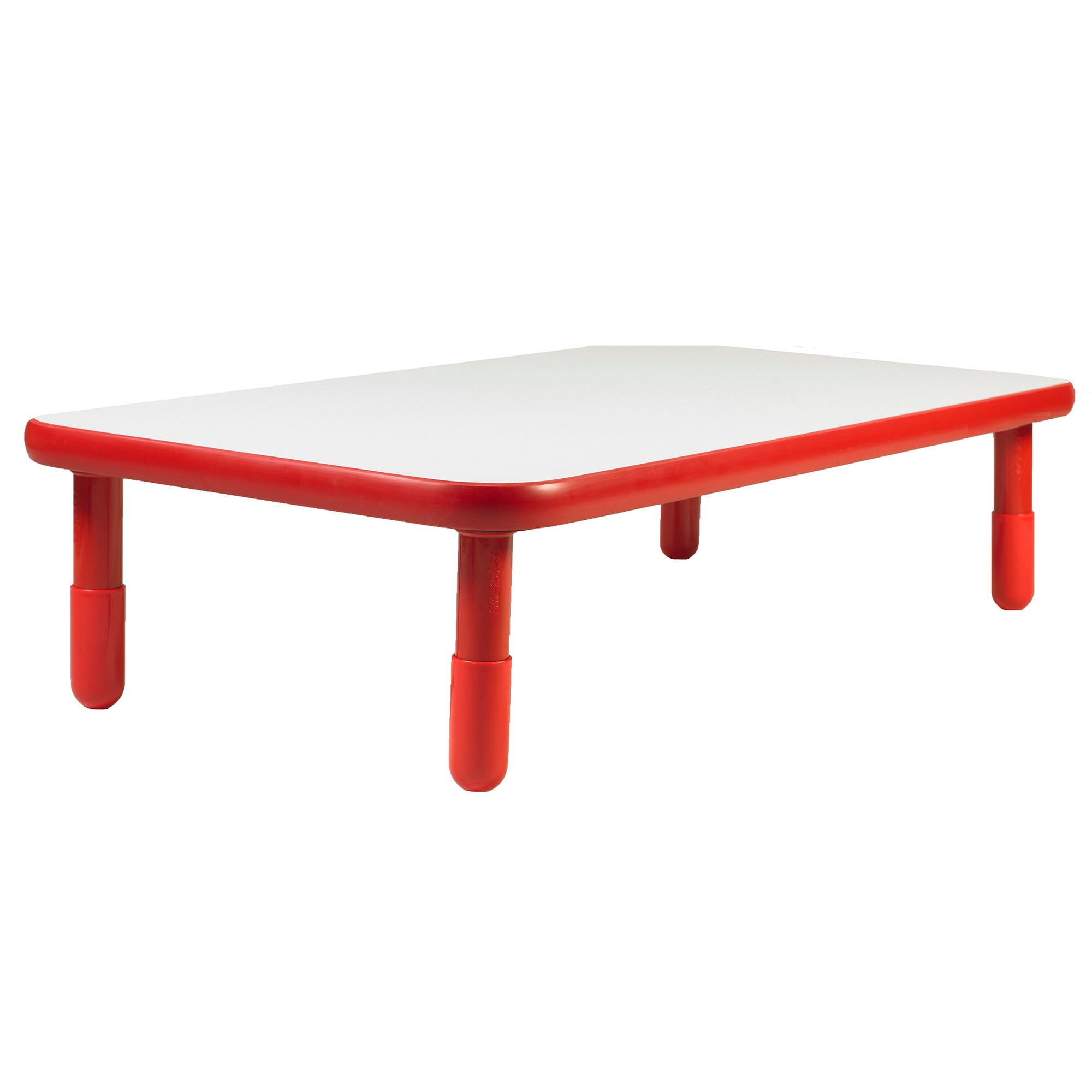 BASELINE 60" x 30" Rectangular Table - Candy Apple Red with 14" Legs
