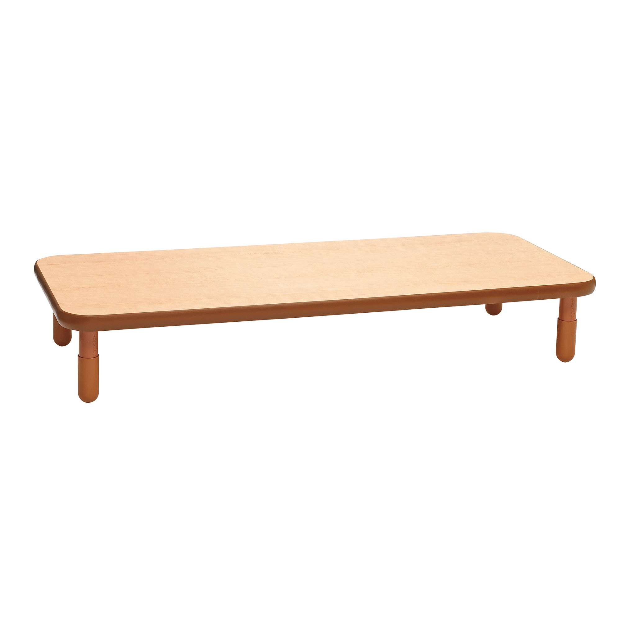 BASELINE 72" x 30" Rectangular Table - Natural Wood with 12" Legs