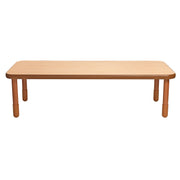 BASELINE 72" x 30" Rectangular Table - Natural Wood with 20" Legs
