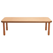 BASELINE 72" x 30" Rectangular Table - Natural Wood with 22" Legs