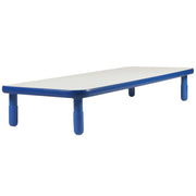 BASELINE 72" x 30" Rectangular Table - Royal Blue with 12" Legs