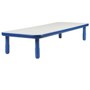 BASELINE 72" x 30" Rectangular Table - Royal Blue with 14" Legs