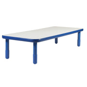 BASELINE 72" x 30" Rectangular Table - Royal Blue with 16" Legs
