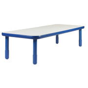 BASELINE 72" x 30" Rectangular Table - Royal Blue with 18" Legs