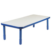 BASELINE 72" x 30" Rectangular Table - Royal Blue with 20" Legs