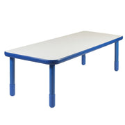BASELINE 72" x 30" Rectangular Table - Royal Blue with 22" Legs