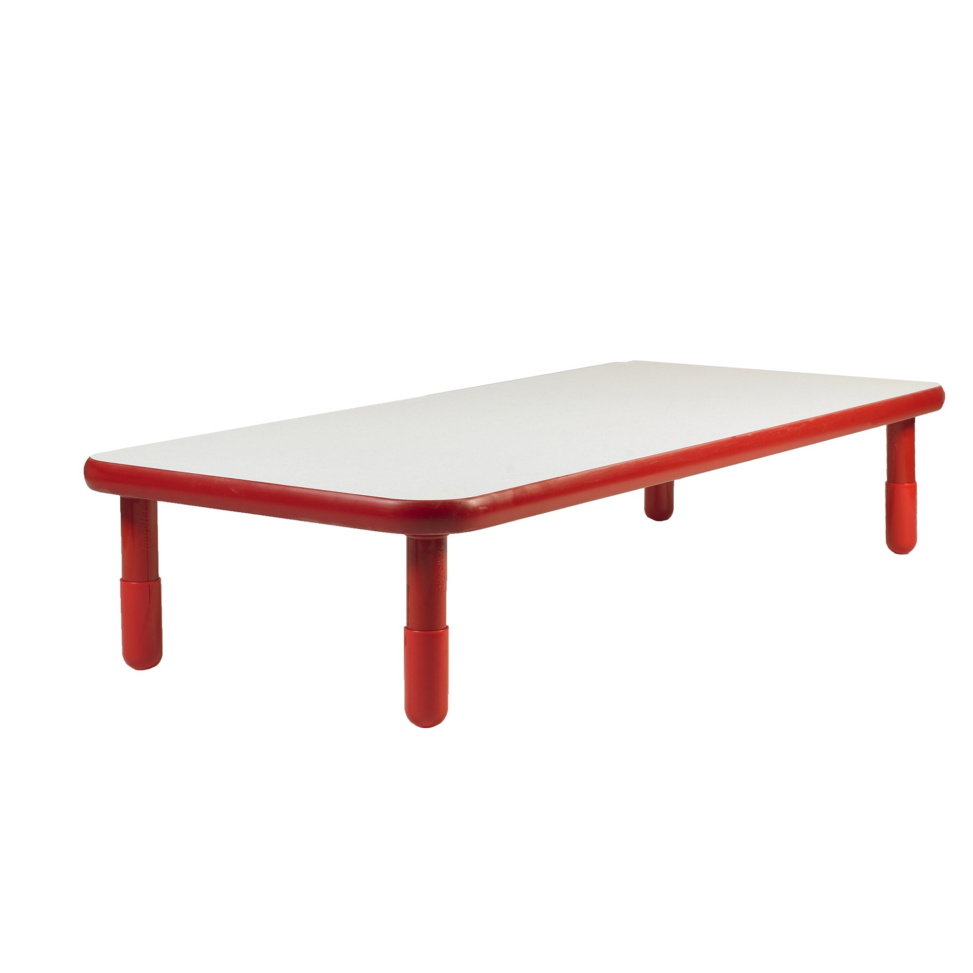 BASELINE 72" x 30" Rectangular Table - Candy Apple Red with 14" Legs