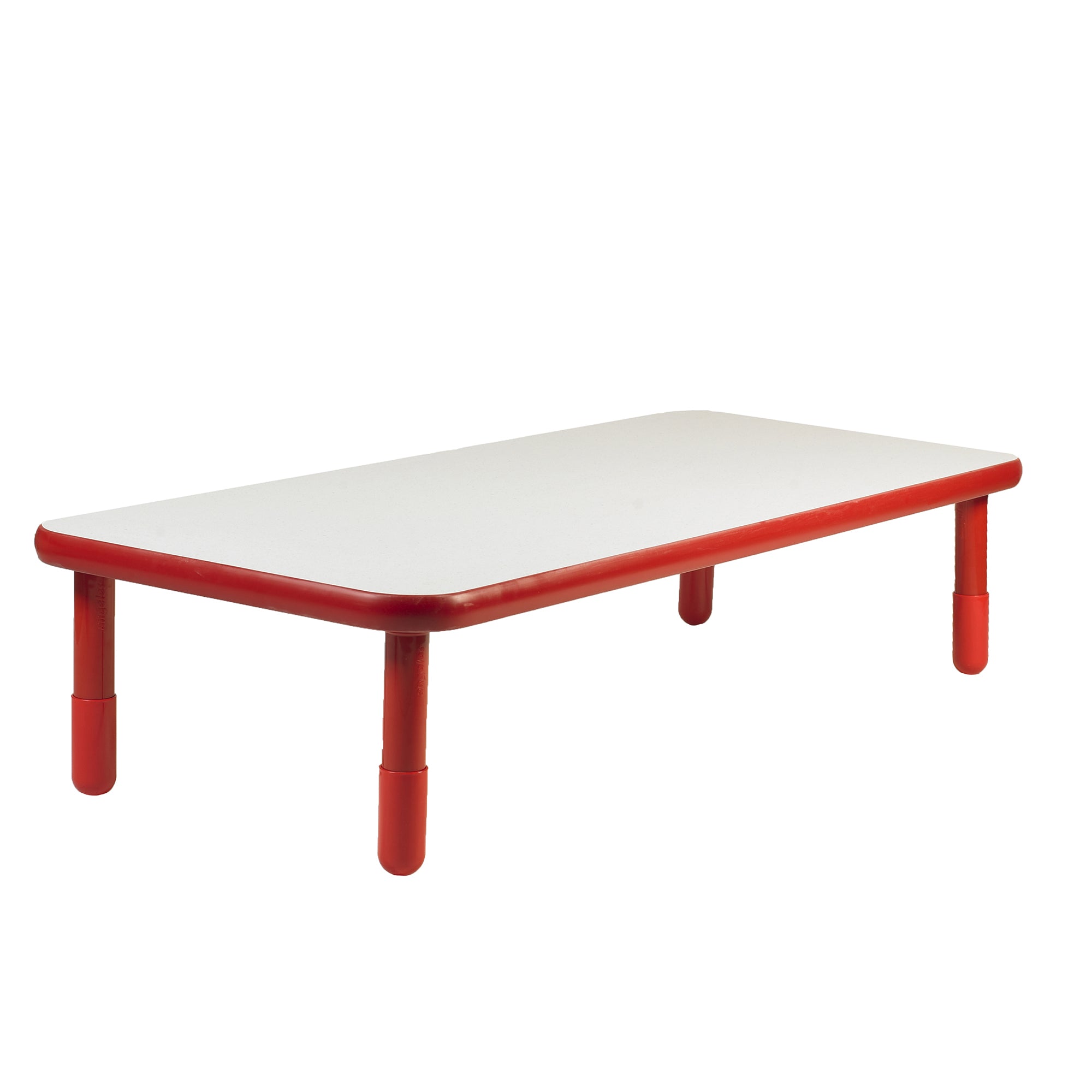 BASELINE 72" x 30" Rectangular Table - Candy Apple Red with 16" Legs