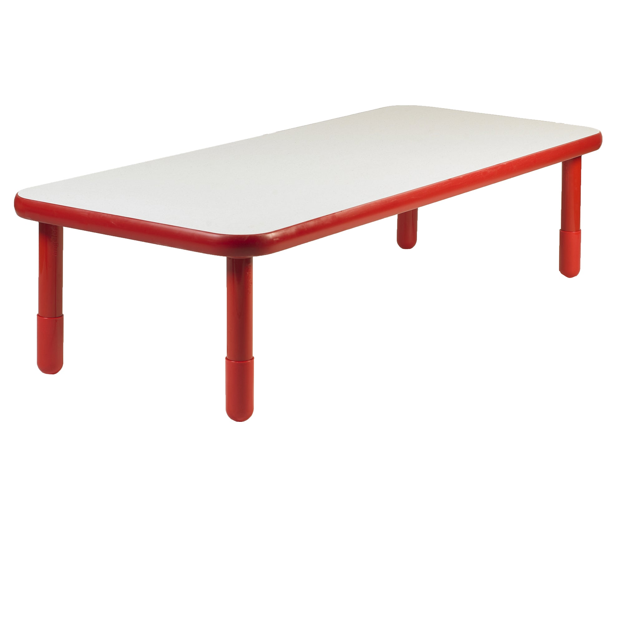 BASELINE 72" x 30" Rectangular Table - Candy Apple Red with 18" Legs