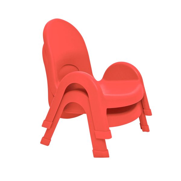 Value Stack™ Stackable Chair - Candy Apple Red - 5" - Set of 4