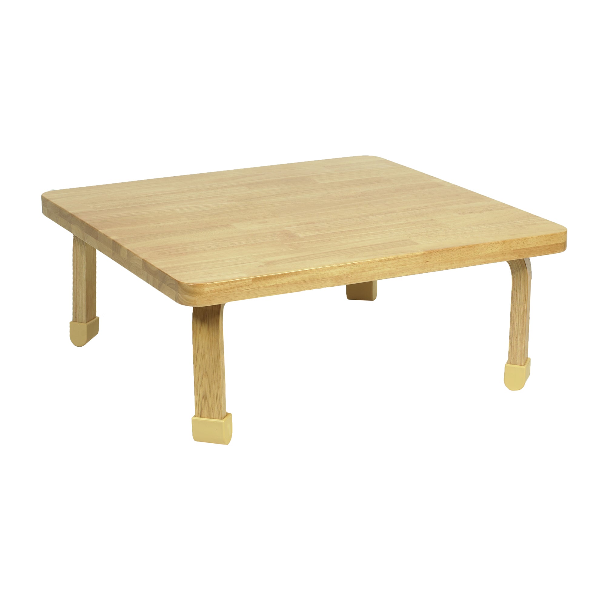 Square NaturalWood Table Top with 12" Legs