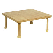 Square NaturalWood Table Top with 14" Legs