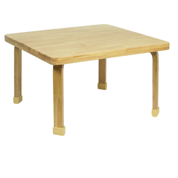 Square NaturalWood Table Top with 18" Legs