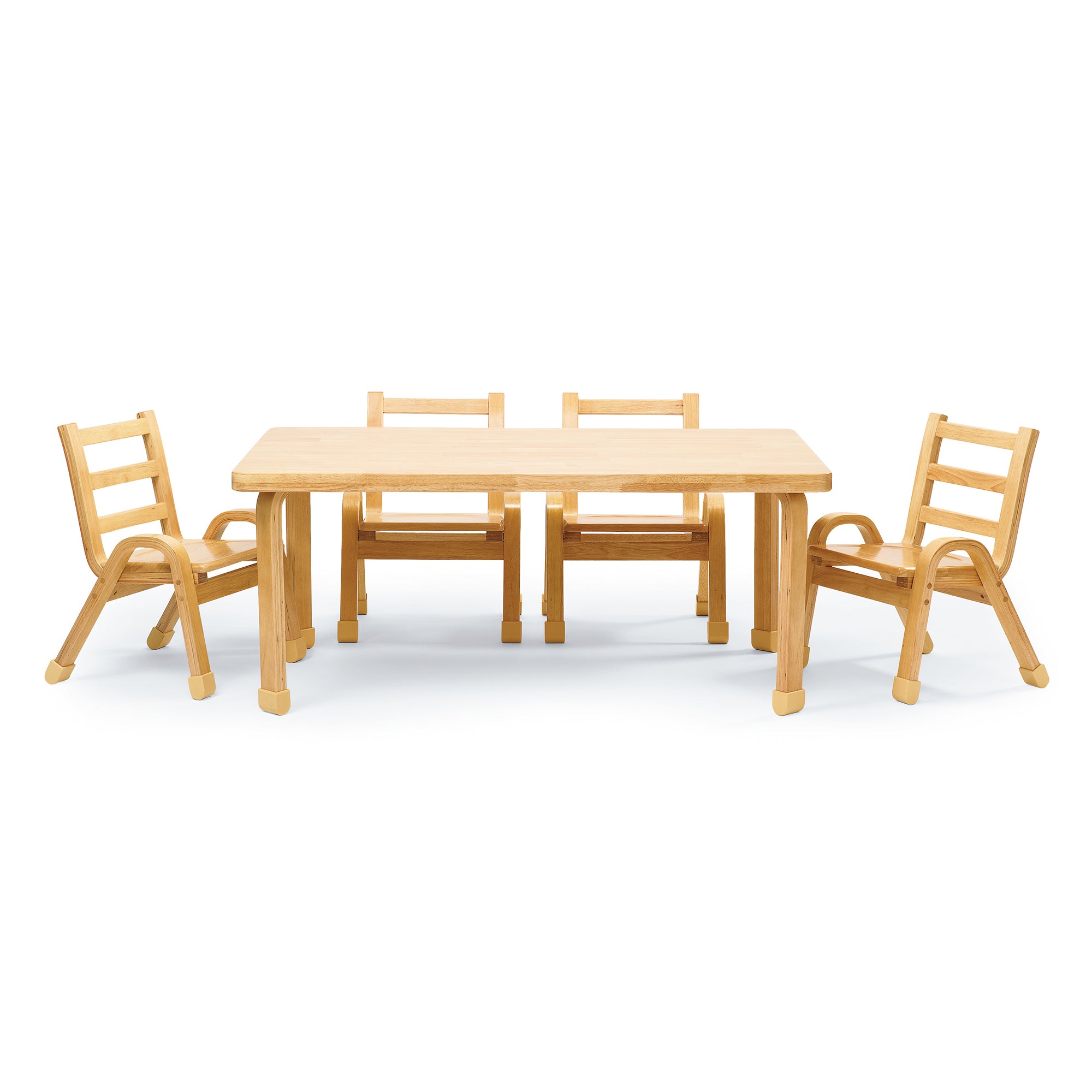 NaturalWood Collection Preschool Rectangle Table & Chair Set