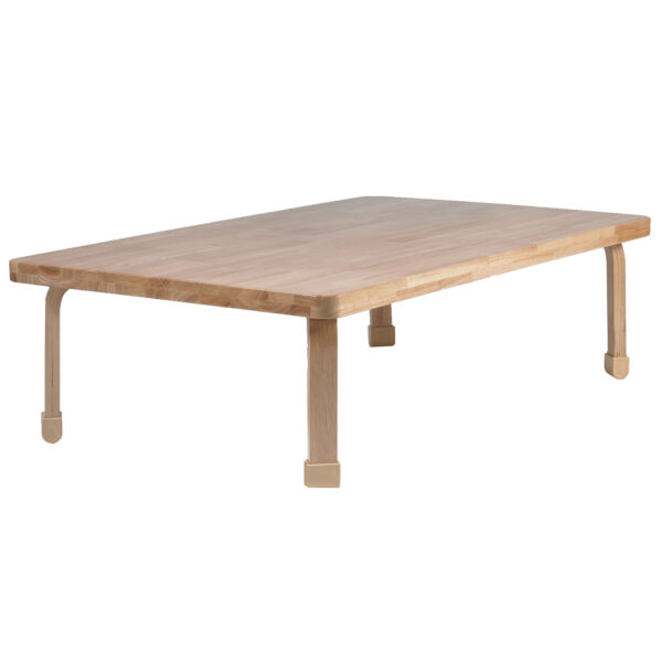 Rectangle NaturalWood Table Top with 14" Legs