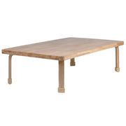Rectangle NaturalWood Table Top with 14" Legs