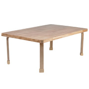Rectangle NaturalWood Table Top with 18" Legs