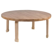 36" Dia Round NaturalWood Table Top with 16" Legs
