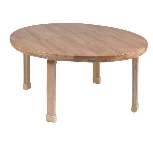 36" Dia Round NaturalWood Table Top with 18" Legs