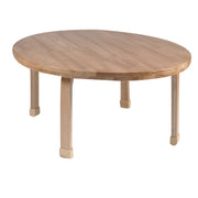 36" Dia Round NaturalWood Table Top with 18" Legs