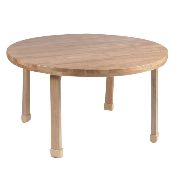 36" Dia Round NaturalWood Table Top with 20" Legs
