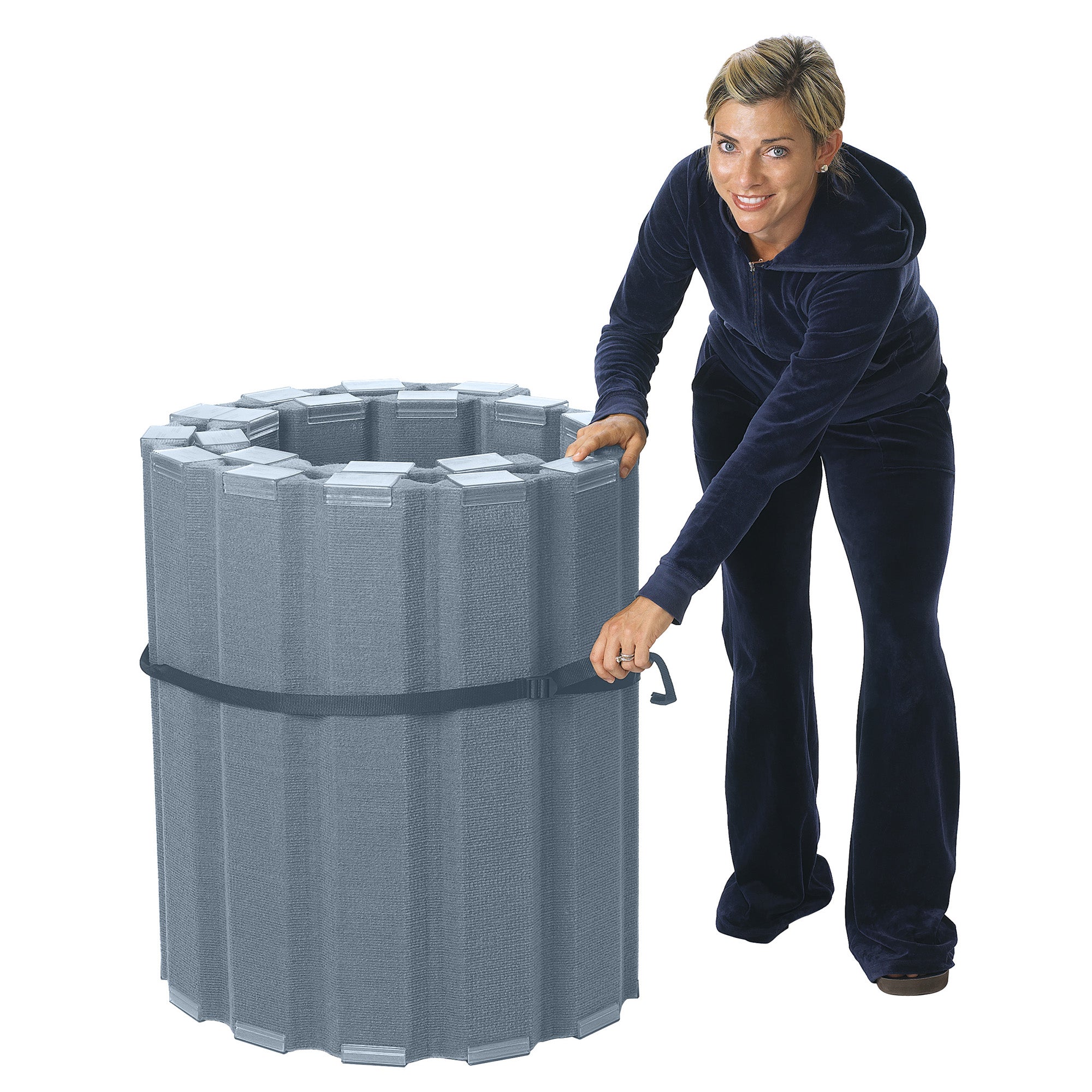 Quiet Divider with Sound Sponge 30" x 10' Wall - Slate Blue